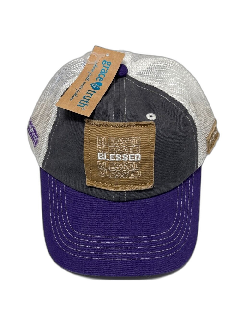 Grace & Truth Purple and Tan Women's Cap